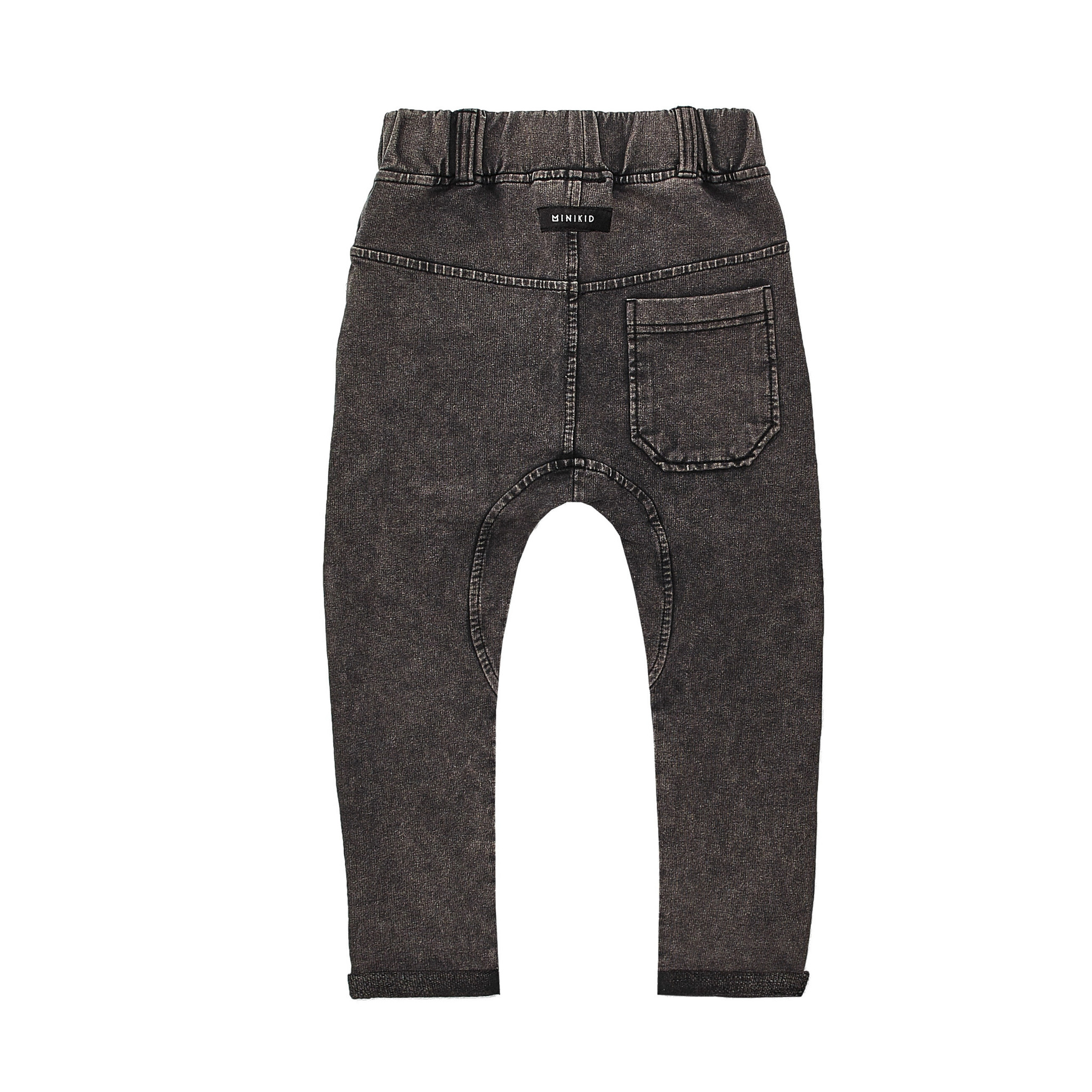 Minikid ZWARTE JEANS  | STOERE JOGGER MET WASHING | KINDERKLEDING ONLINE