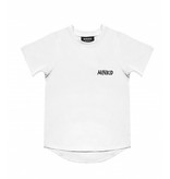 Minikid STOER T-SHIRT KINDEREN | WIT LANGER SHIRT VOOR JONGENS | MINIKID