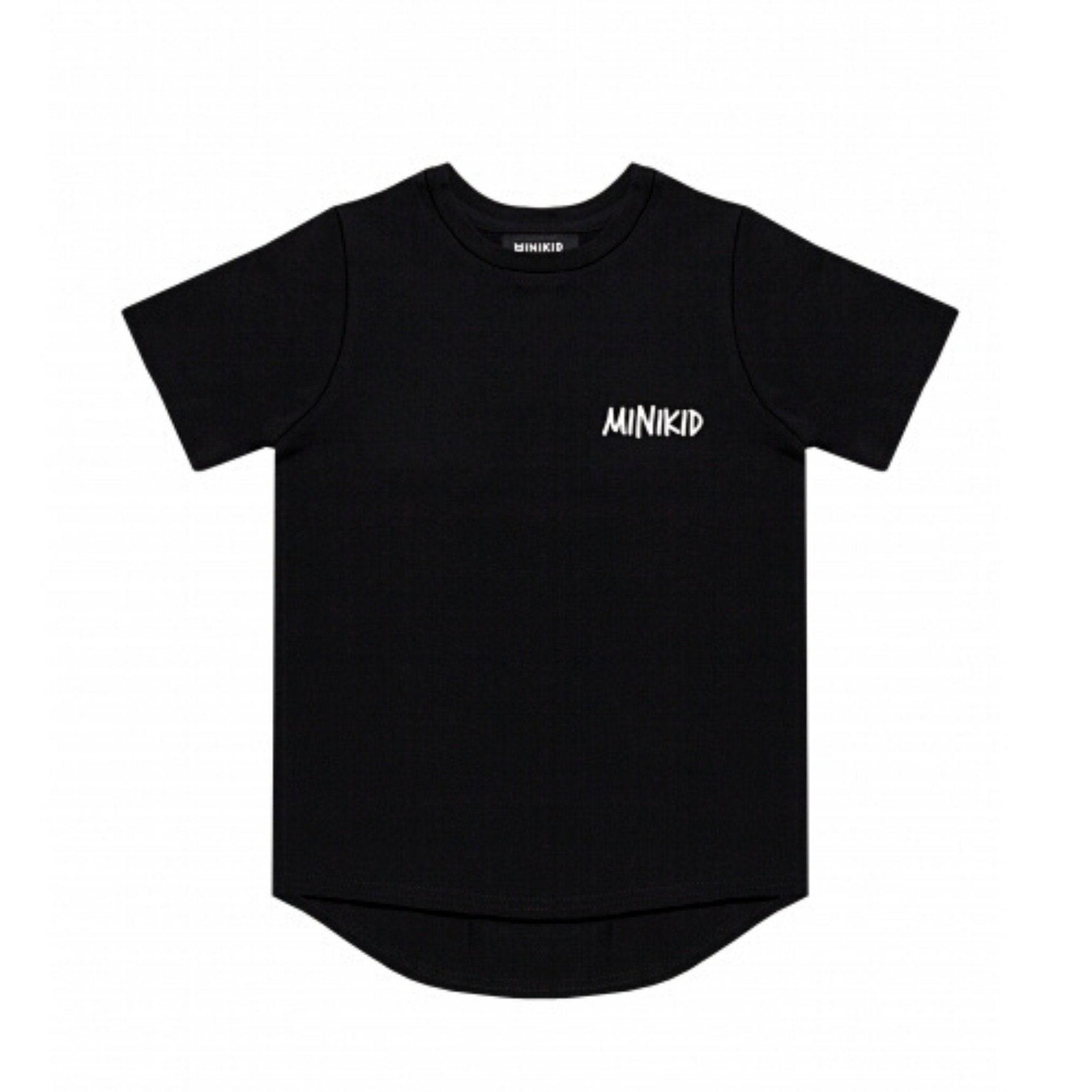 Minikid STOER T-SHIRT KINDEREN | LANGER ZWART SHIRT VOOR JONGENS | MINIKID