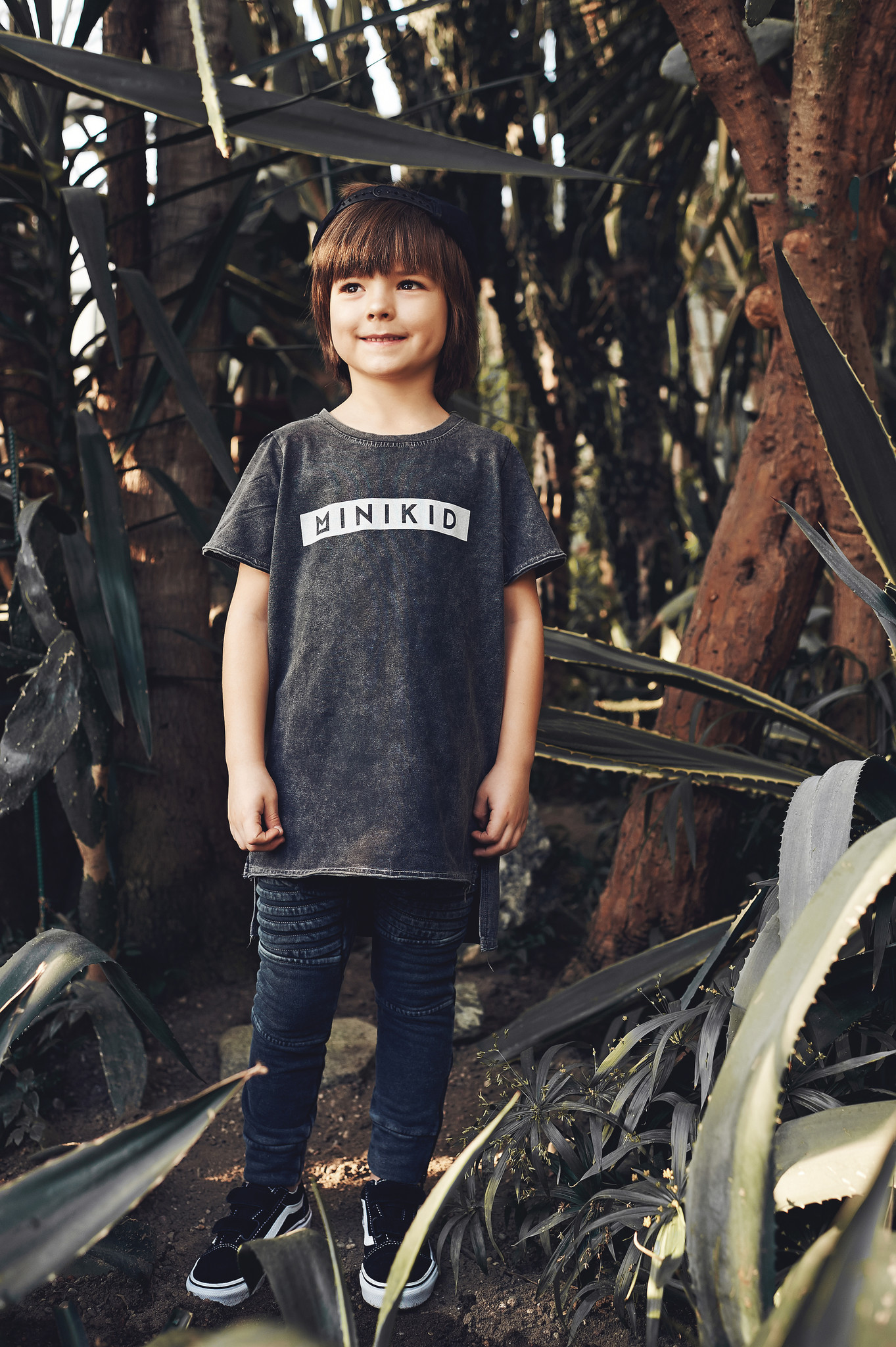 Minikid EXTRA LANG T-SHIRT | GRIJS STOER SHIRT | KINDERKLEDING