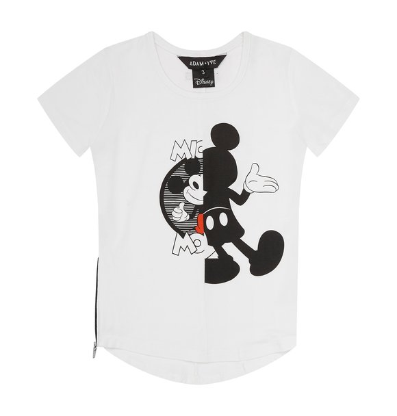 Adam + Yve WHITE MICKEY ZIP TEE