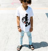 Adam + Yve WIT BASIC SHIRT VOOR JONGENS | STOERE KLEDING MICKEY MOUSE | KINDERKLEDING