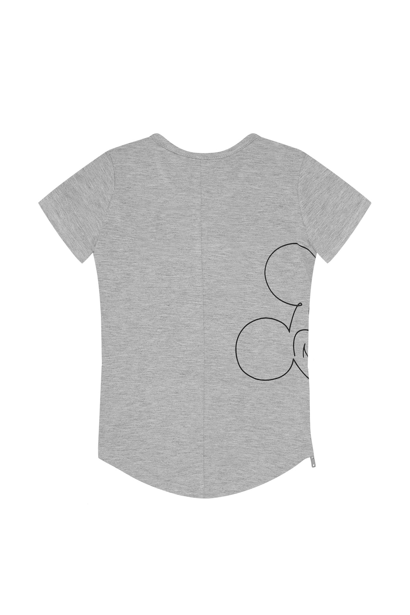 GRIJS BASIC SHIRT VOOR JONGENS | STOERE KLEDING MICKEY MOUSE | KINDERKLEDING