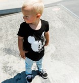 ZWARTE BASIC SHIRT VOOR JONGENS | STOERE KLEDING MICKEY MOUSE | KINDERKLEDING