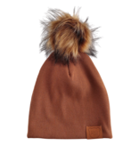 BRUINE BEANIE MET POM  | KINDER MUTS CARAMEL | BABY MUTS CARAMEL