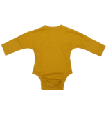 KIMONO ROMPER | LONG SLEEVED BODYSUIT | OCHER YELLOW