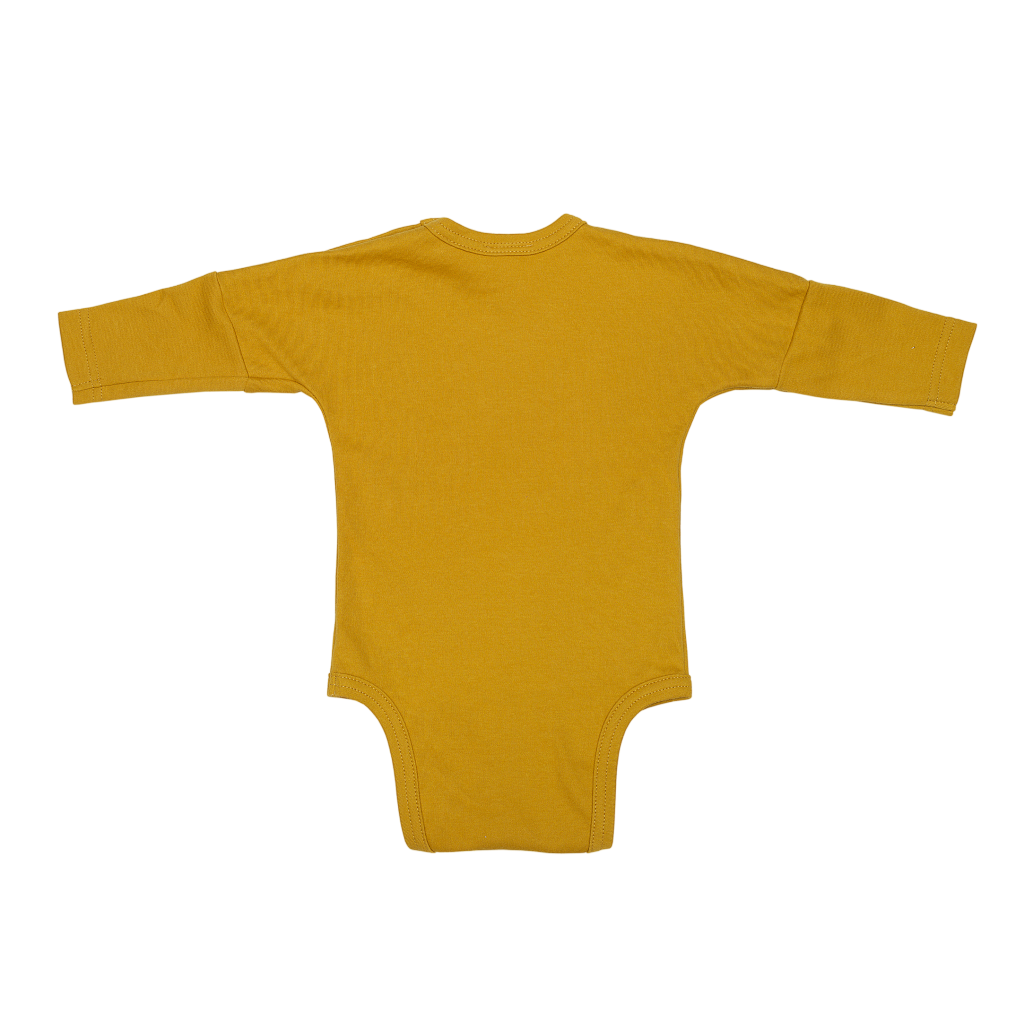 KIMONO ROMPER | LONG SLEEVED BODYSUIT | OCHER YELLOW
