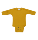KIMONO ROMPER | LONG SLEEVED BODYSUIT | OCHER YELLOW