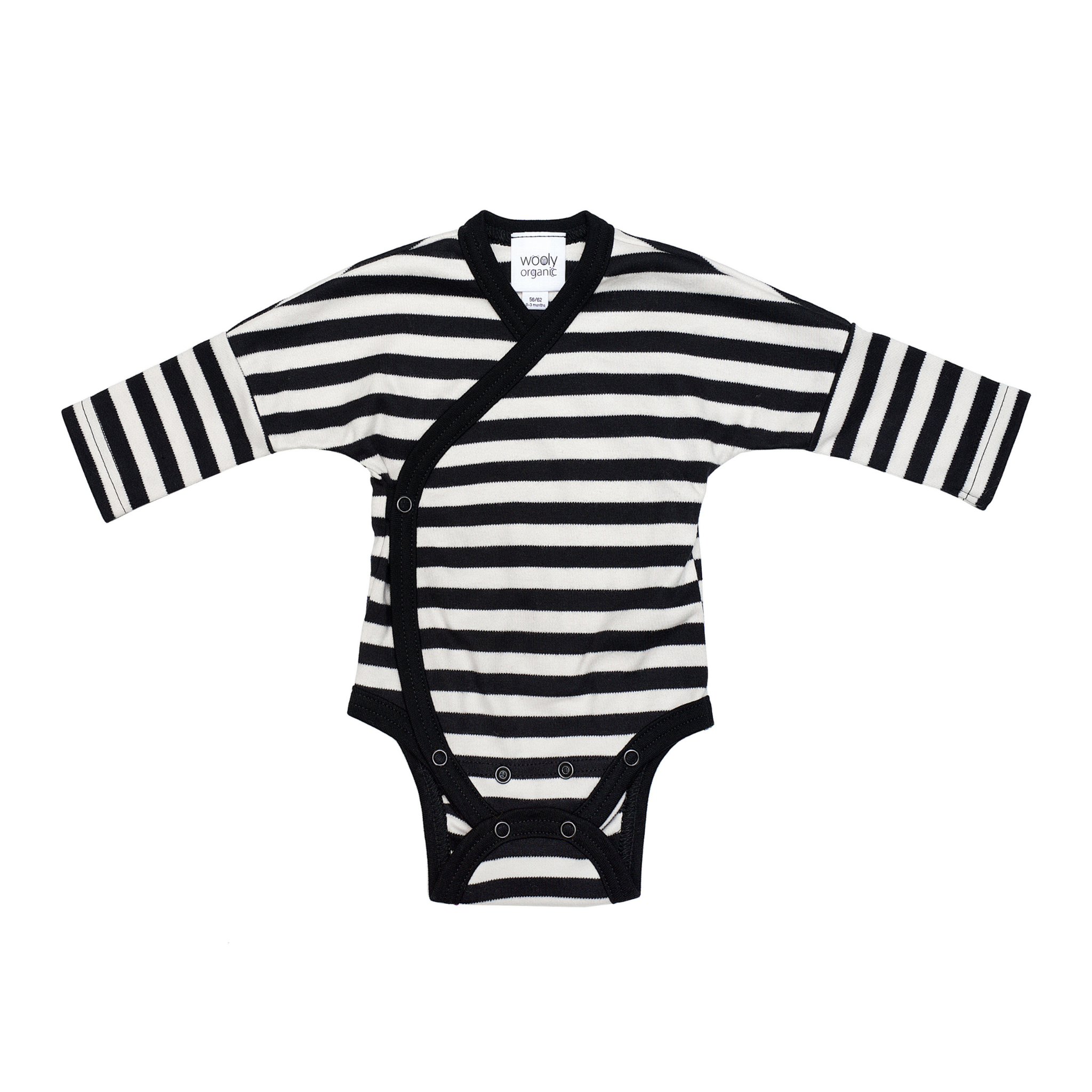 OVERSLAG ROMPER | ROMPER MET LANGE MOUWEN | GESTREEPT