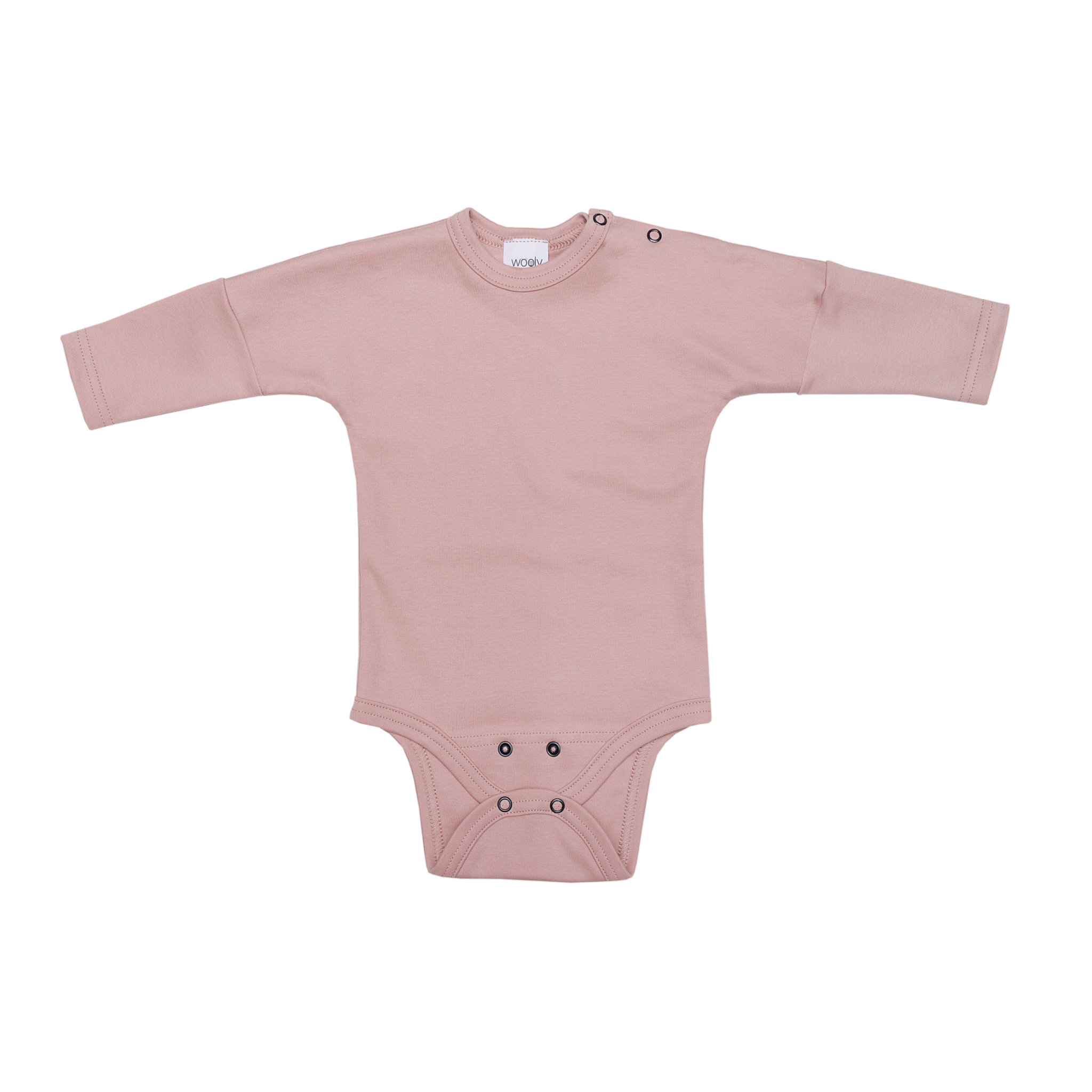 OVERSLAG ROMPER | ROMPER MET LANGE MOUWEN | DUSTY PINK