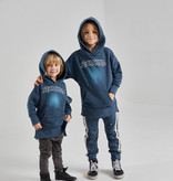 DONKER BLAUWE HOODIE |SWEATER MET CAPUCHON | STOERE KINDERKLEDING