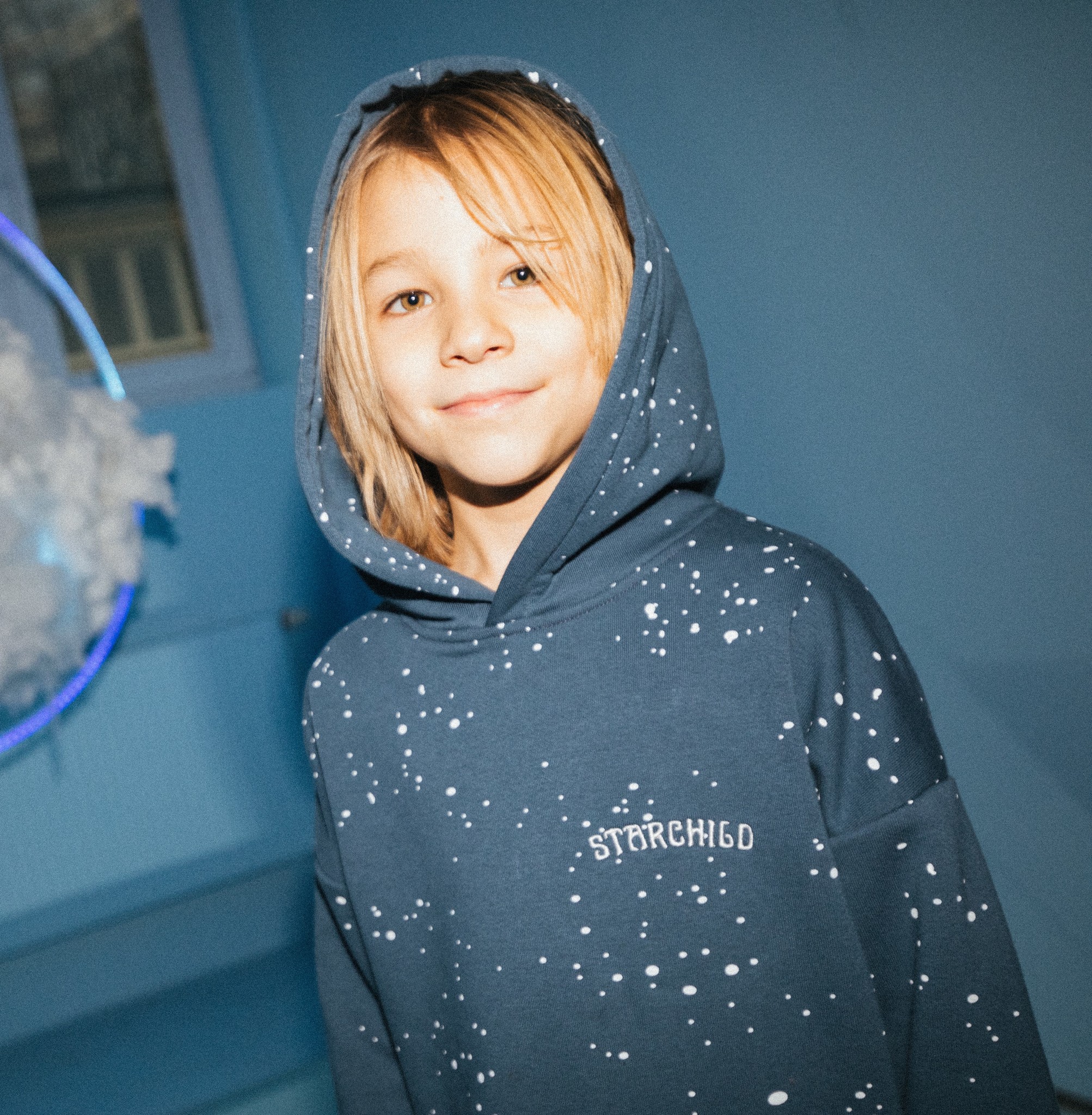 DARK BLUE HOODIE | HOODED SWEATER | COOL KIDS CLOTHING