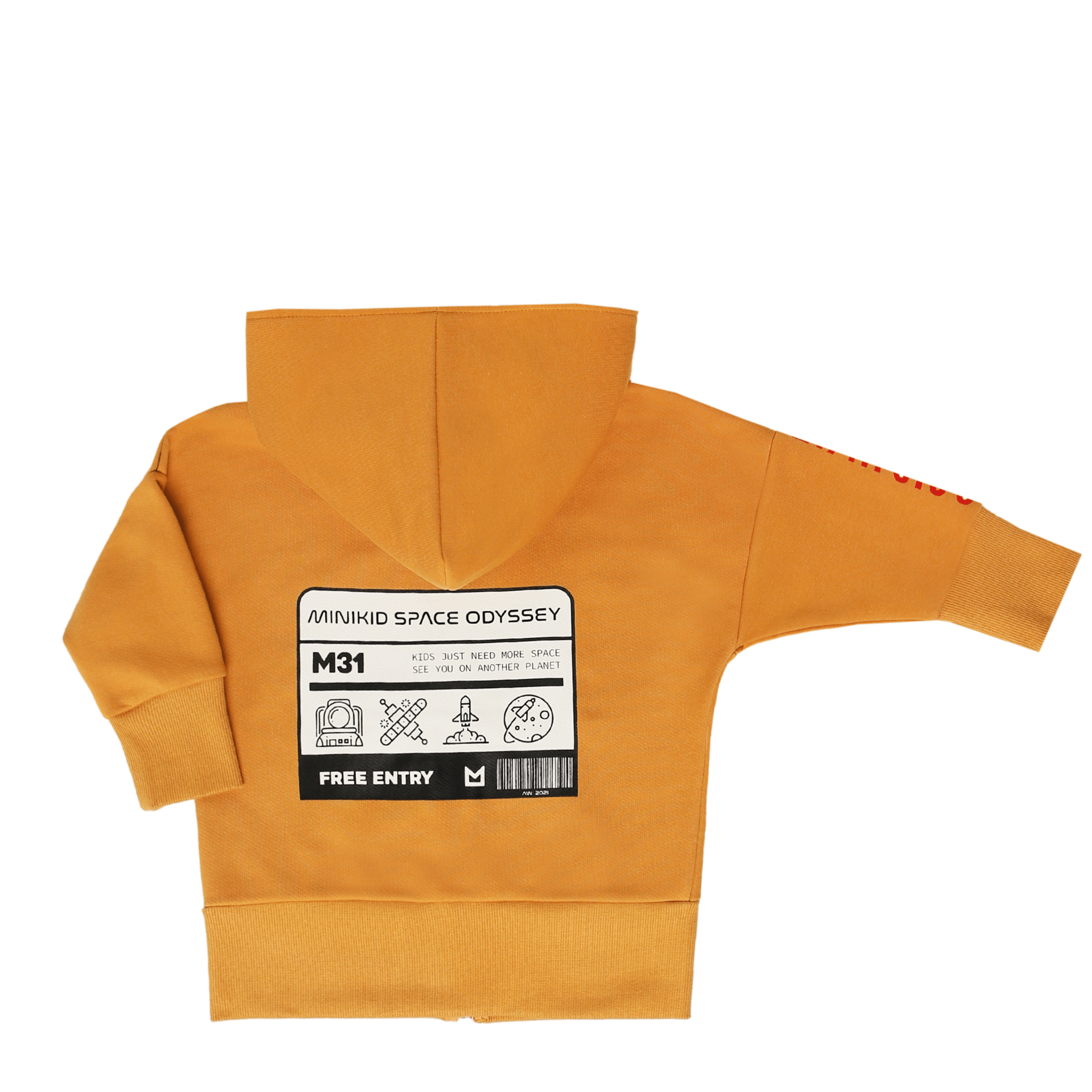 LANGER VEST MET RITS | OKER GEEL VEST MET ACID WASHING | KINDERKLEDING