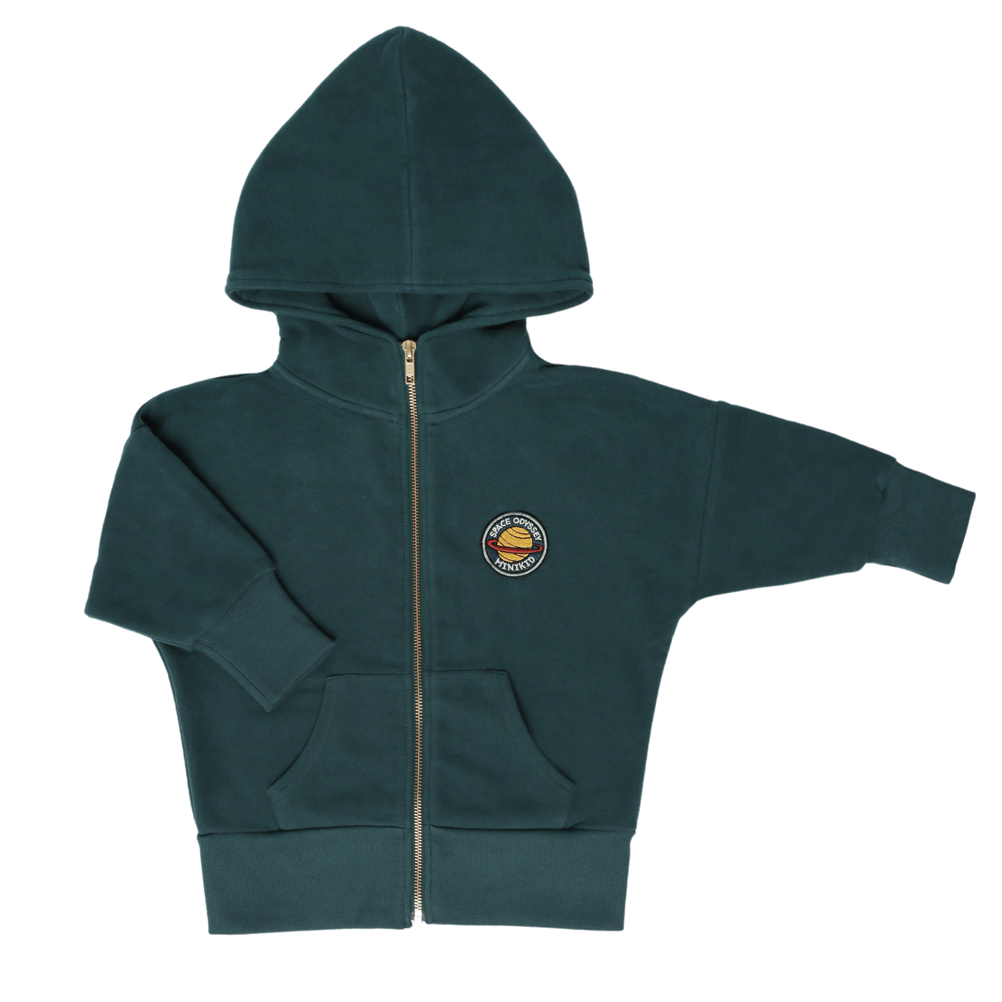 LONG HOODIE | BOTTLE GREEN HOODED CARDIGAN | COOL KIDSWEAR