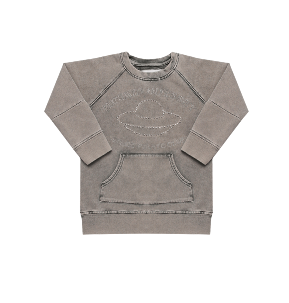 SWEATSHIRT ACID GREY UFO