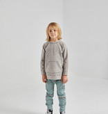 Minikid VERWASSEN GRIJZE SWEATER | UNISEX TRUI MET VOORZAK | KINDERKLEDING