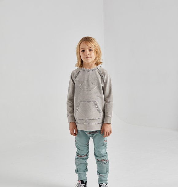 Minikid SWEATSHIRT ACID GREY UFO