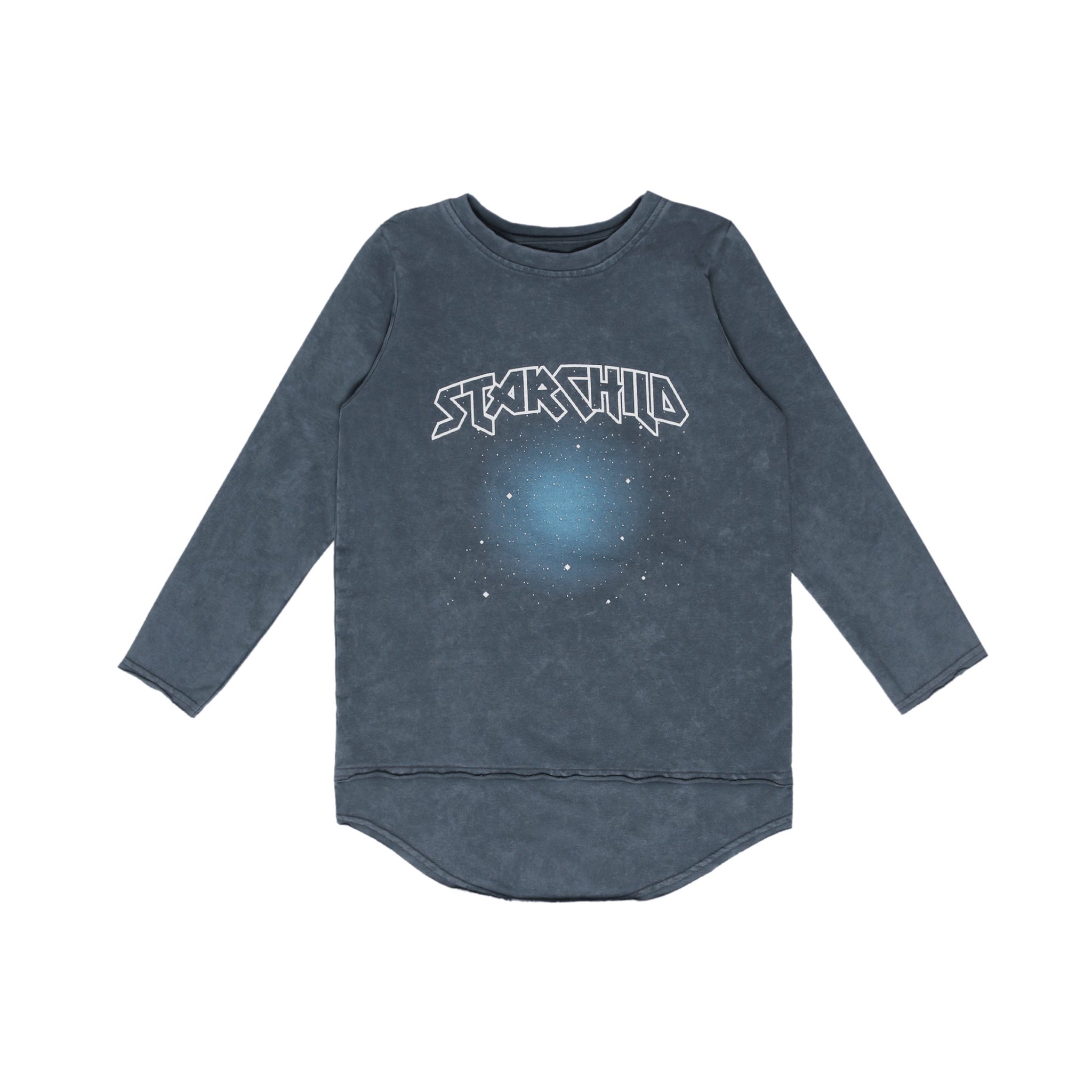 EXTRA LONG LONG SLEEVE | BLUE LONG SLEEVED TEE | MINIKID KIDSWEAR