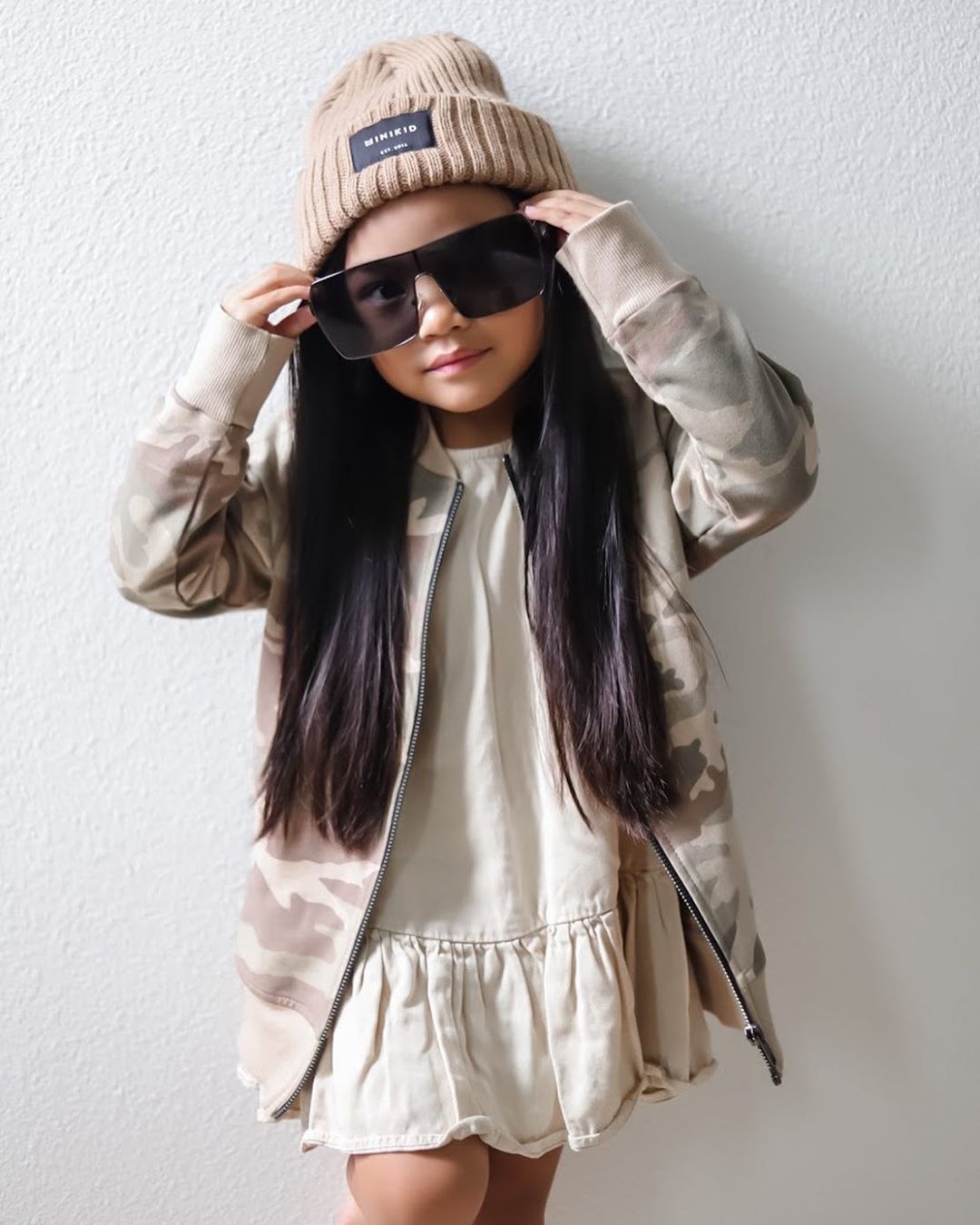CUTE BOMBER JACKET FOR KIDS | CARDIGAN WITH CAMOUFLAGE PRINT | MINIKID