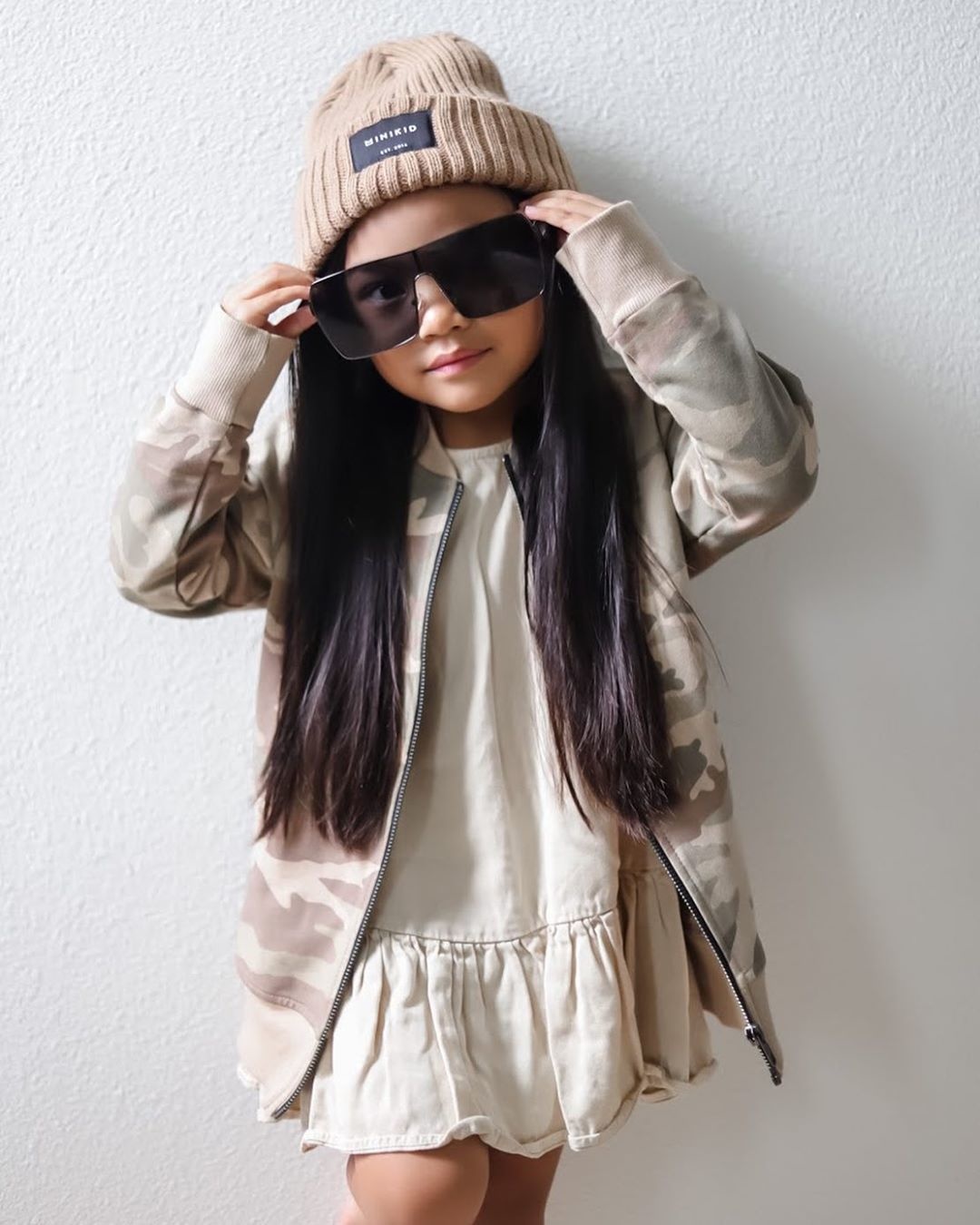 Minikid COOL BOMBER JACKET FOR CHILDREN | LONG BOMBER WITH CAMO PRINT | MINIKID