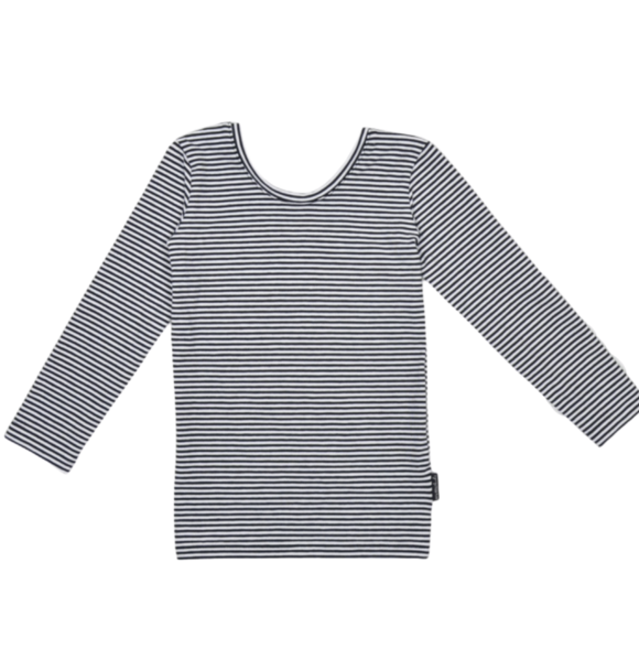 LONGLSEEVE LOW BACK STRIPED