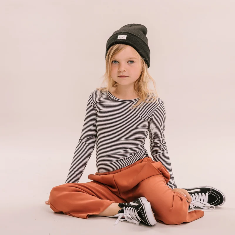 SHIRT MET LAGE RUG | GESTREEPTE LONGSLEEVE VOOR MEISJES | NO LABELS KIDSWEAR