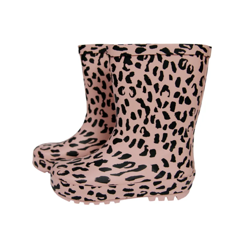 leopard print rain booties