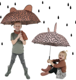 VanPauline ROZE PARAPLU MET STIPPEN PRINT | KINDER PARAPLU | VANPAULINE