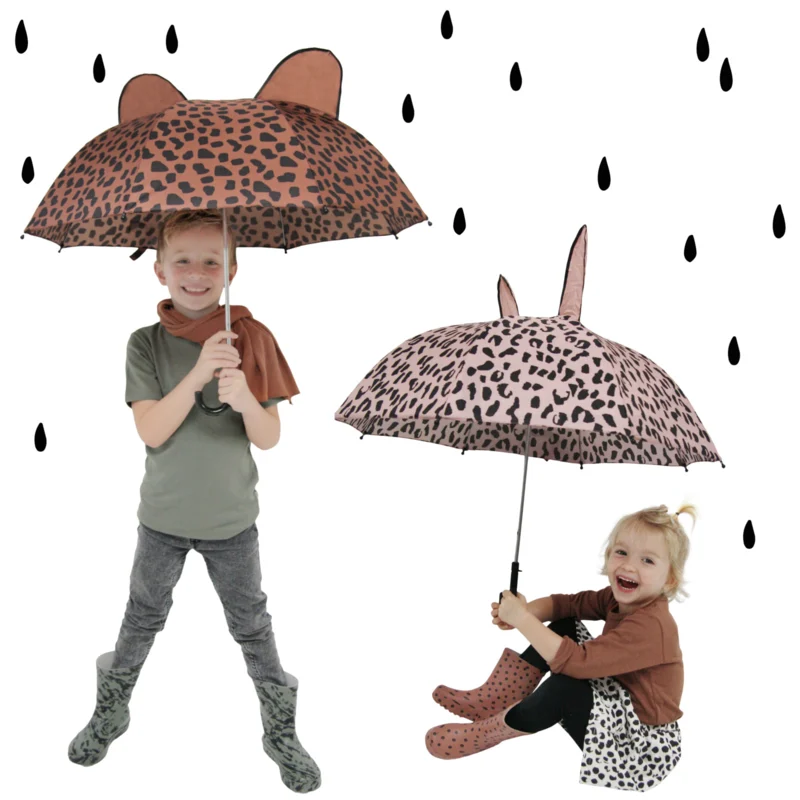 VanPauline PINK UMBRELLA WITH DOTS PRINT | UMBRELLA FOR KIDS | VANPAULINE