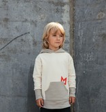 Minikid BEIGE MINIKID HOODIE | SWEATER MET CAPUCHON | STOERE KINDERKLEDING