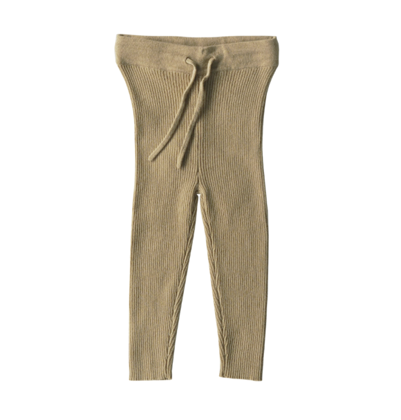 KNITTED LEGGING OLIVE