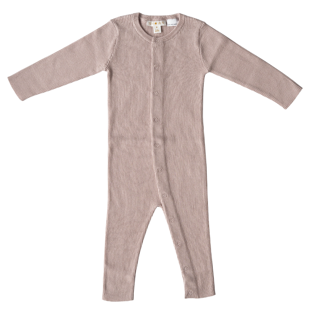 FIJN GEBREID BOXPAKJE | PRACHTIGE PLAYSUIT VAN RIB KATOEN