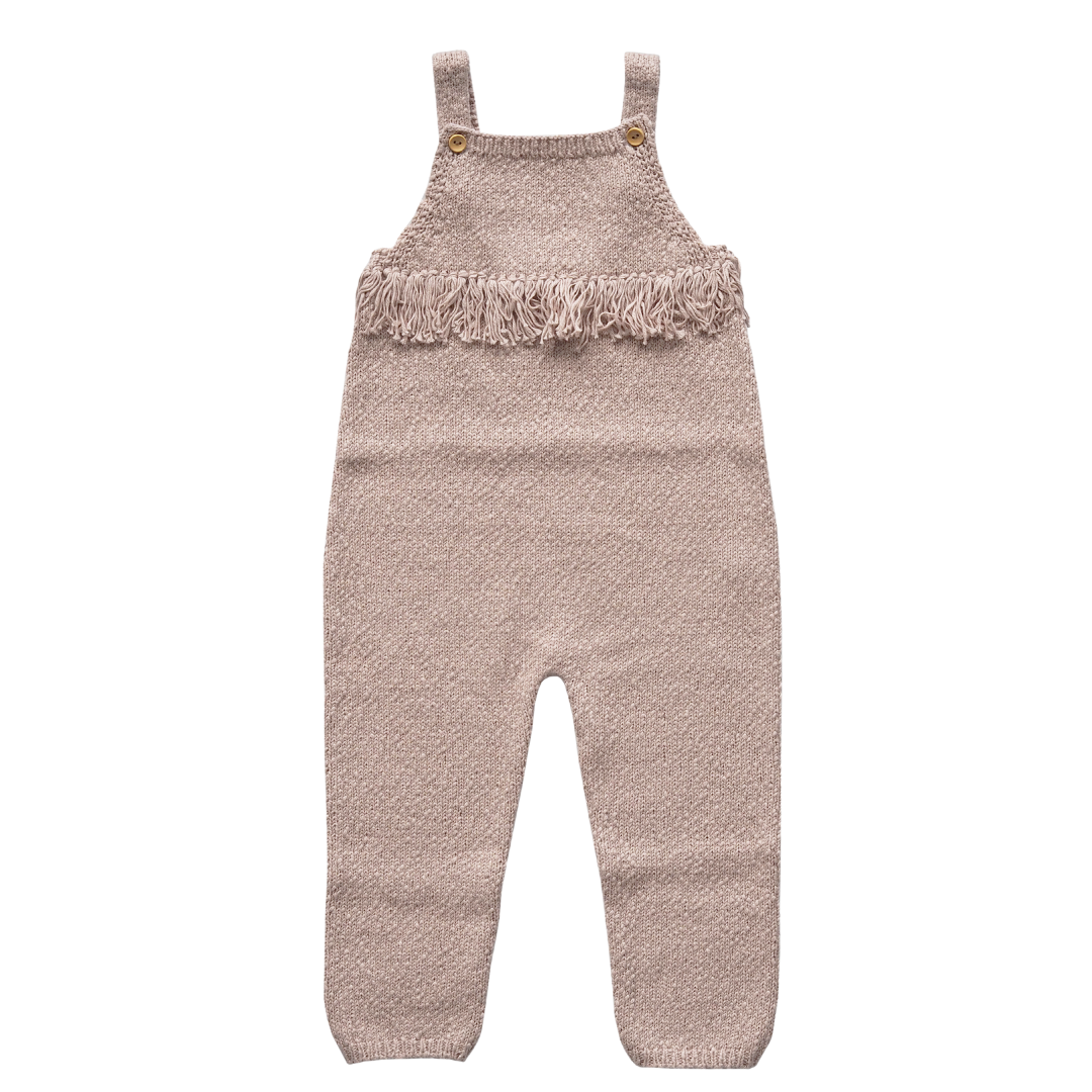KNITTED BOX SUIT | BEAUTIFUL PLAYSUIT WITH FRINGES | BABY CLOTHES