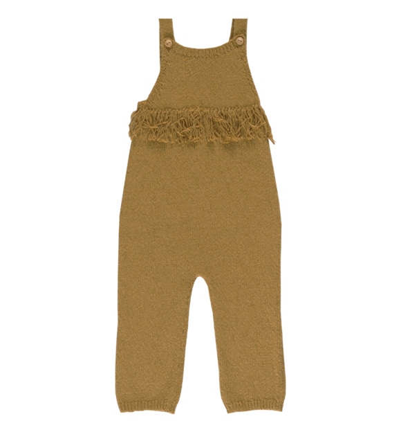 SLUB YARN PLAYSUIT GOLD