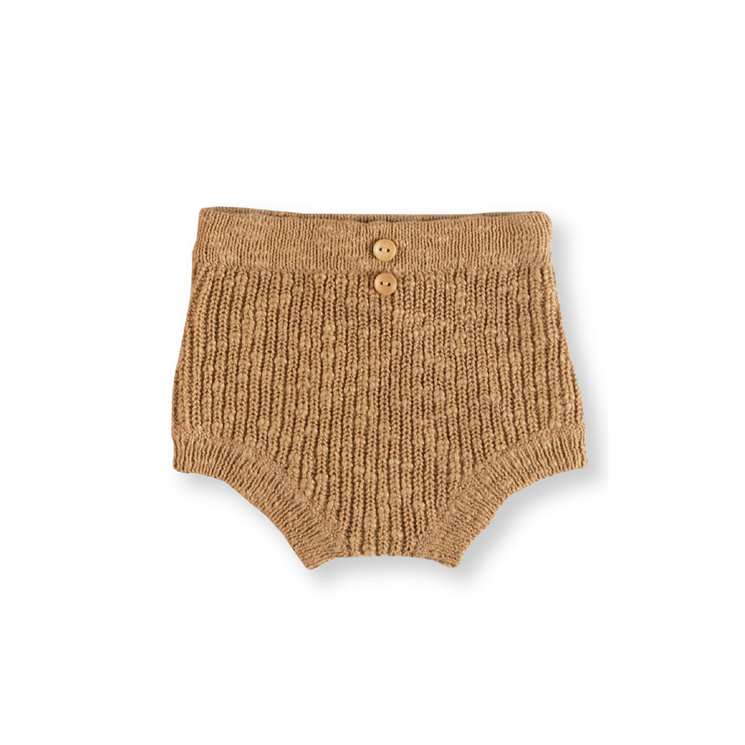 BROWN KNITTED BLOOMER | KNITTED SHORT PANTS | CHILDREN'S CLOTHES