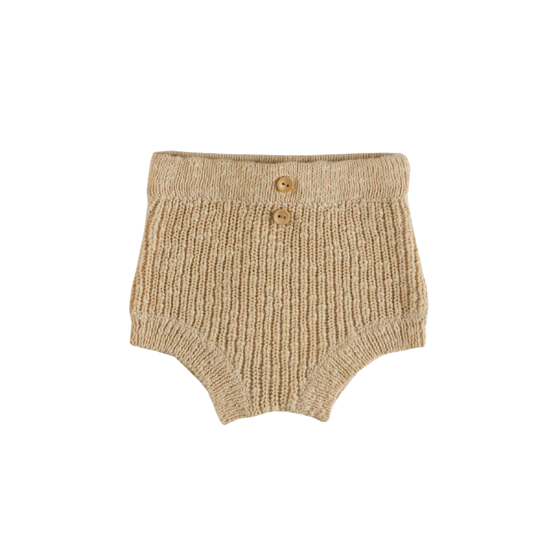 Grown LIGHT BROWN KNITTED BLOOMER | KNITTED SHORT PANTS | BABY CLOTHING