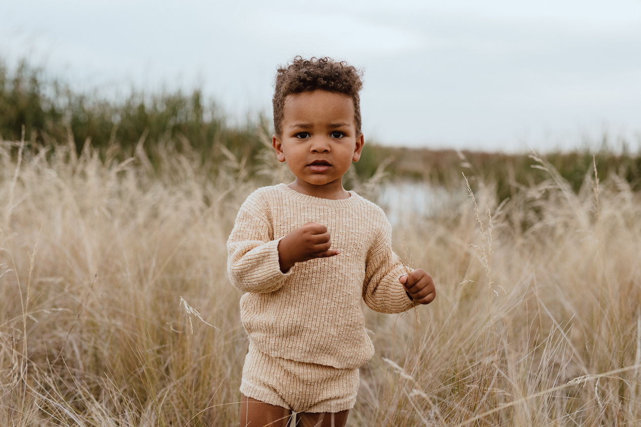 LIGHT BROWN KNITTED BLOOMER | KNITTED SHORT PANTS | BABY CLOTHING