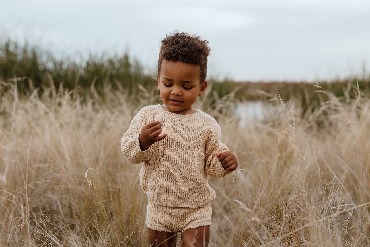 LIGHT BROWN KNITTED BLOOMER | KNITTED SHORT PANTS | BABY CLOTHING