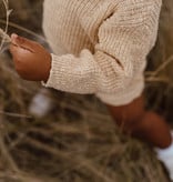LICHTBRUINE GEBREIDE SWEATER | GEBREIDE TRUI | BABYKLEDING