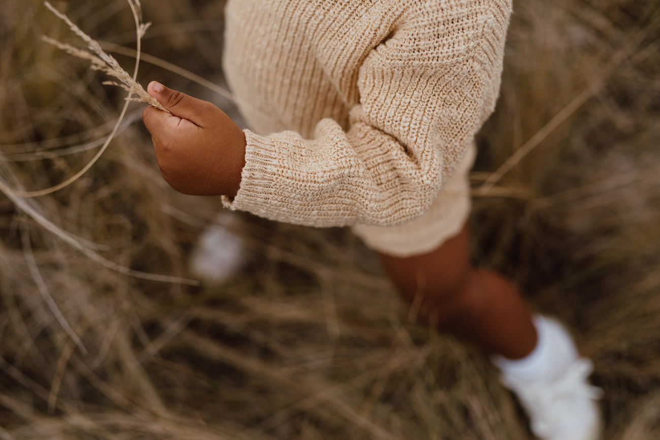 LIGHT BROWN KNITTED SWEATER | KNITTED PULL OVER | BABY CLOTHING