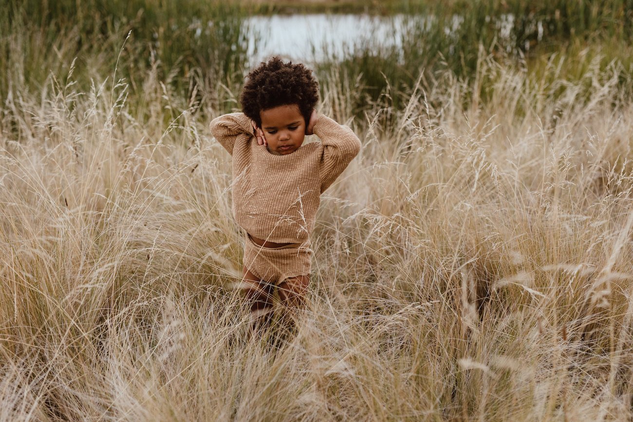 BROWN KNITTED BLOOMER | KNITTED SHORT PANTS | CHILDREN'S CLOTHES