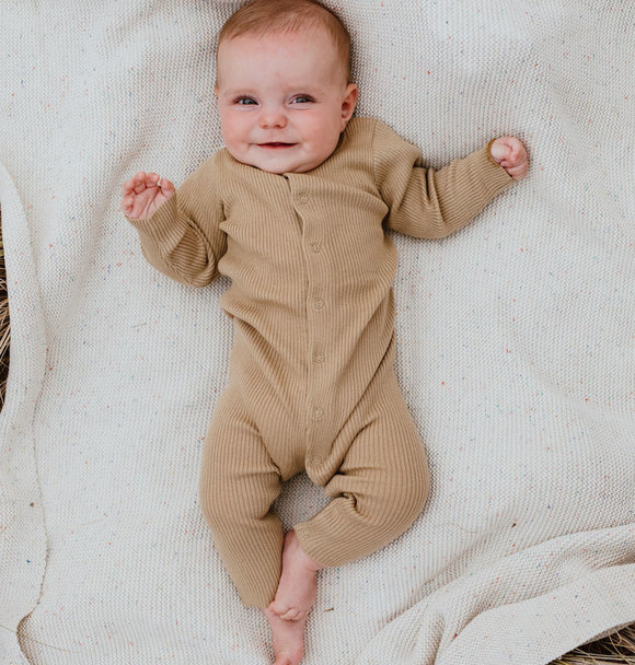 KNITTED PLAYSUIT OLIVE