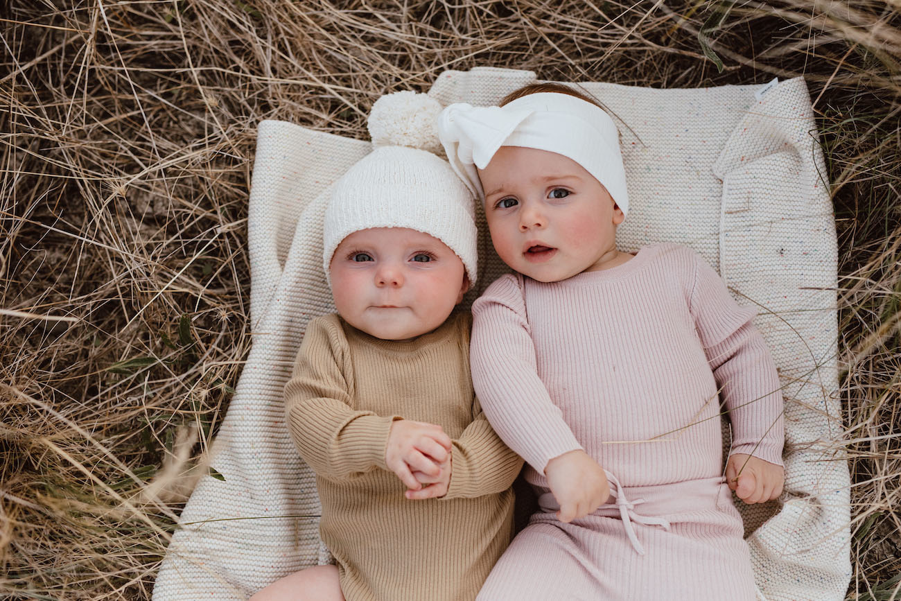 FINE KNITTED ROMPER, BEAUTIFUL BODYSUIT FROM GOTS COTTON - Minis Only