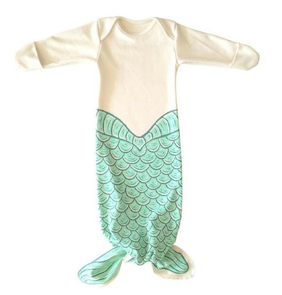 SLAAPZAK / TRAPPELZAK MERMAID GREEN