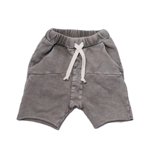 GRAY STRIPED ACID SHORTS