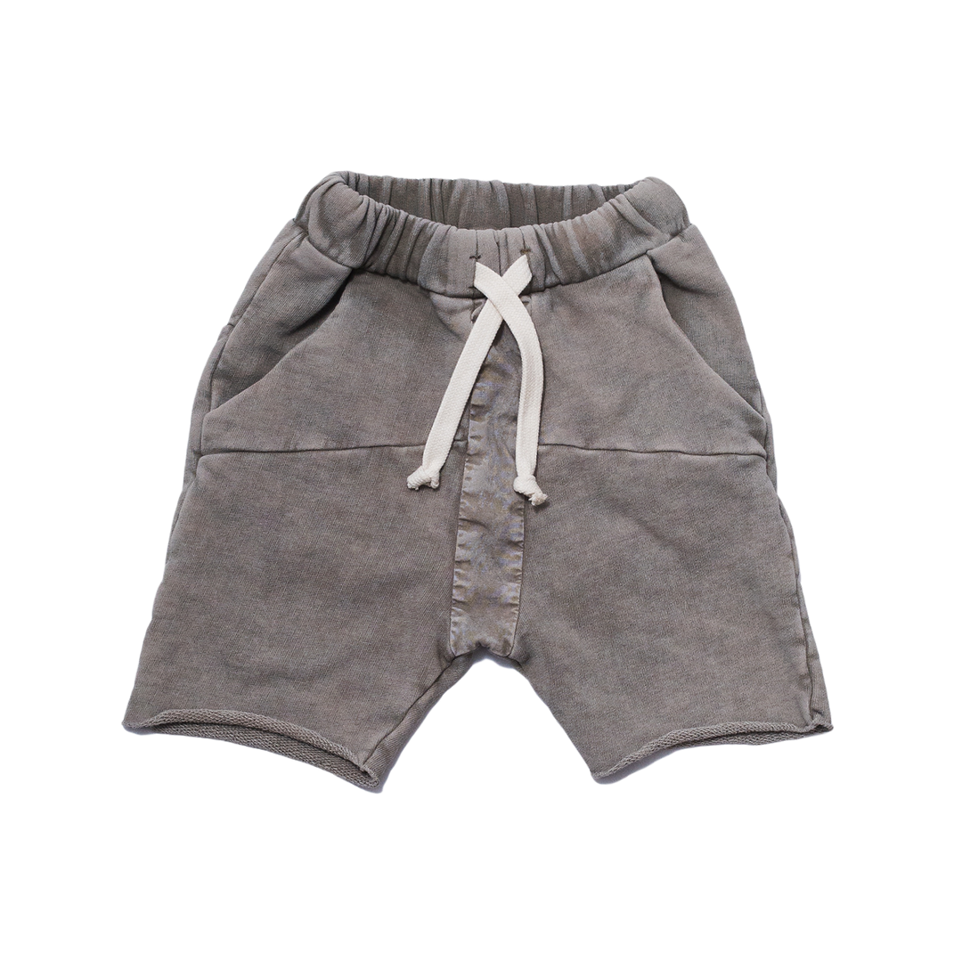 GRAY STRIPED ACID SHORTS