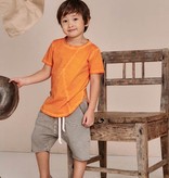 GRAY STRIPED ACID SHORTS