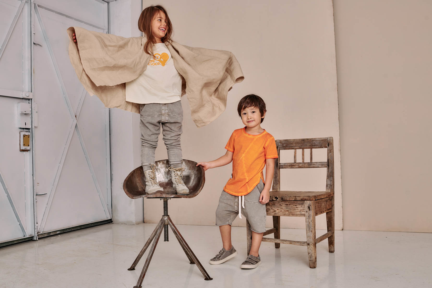 GREY STRIPED ACID SHORTS