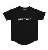 Minikid T-SHIRT WITH LEOPARD PRINT | BLACK CHILDREN'S CLOTHES | MINIKID