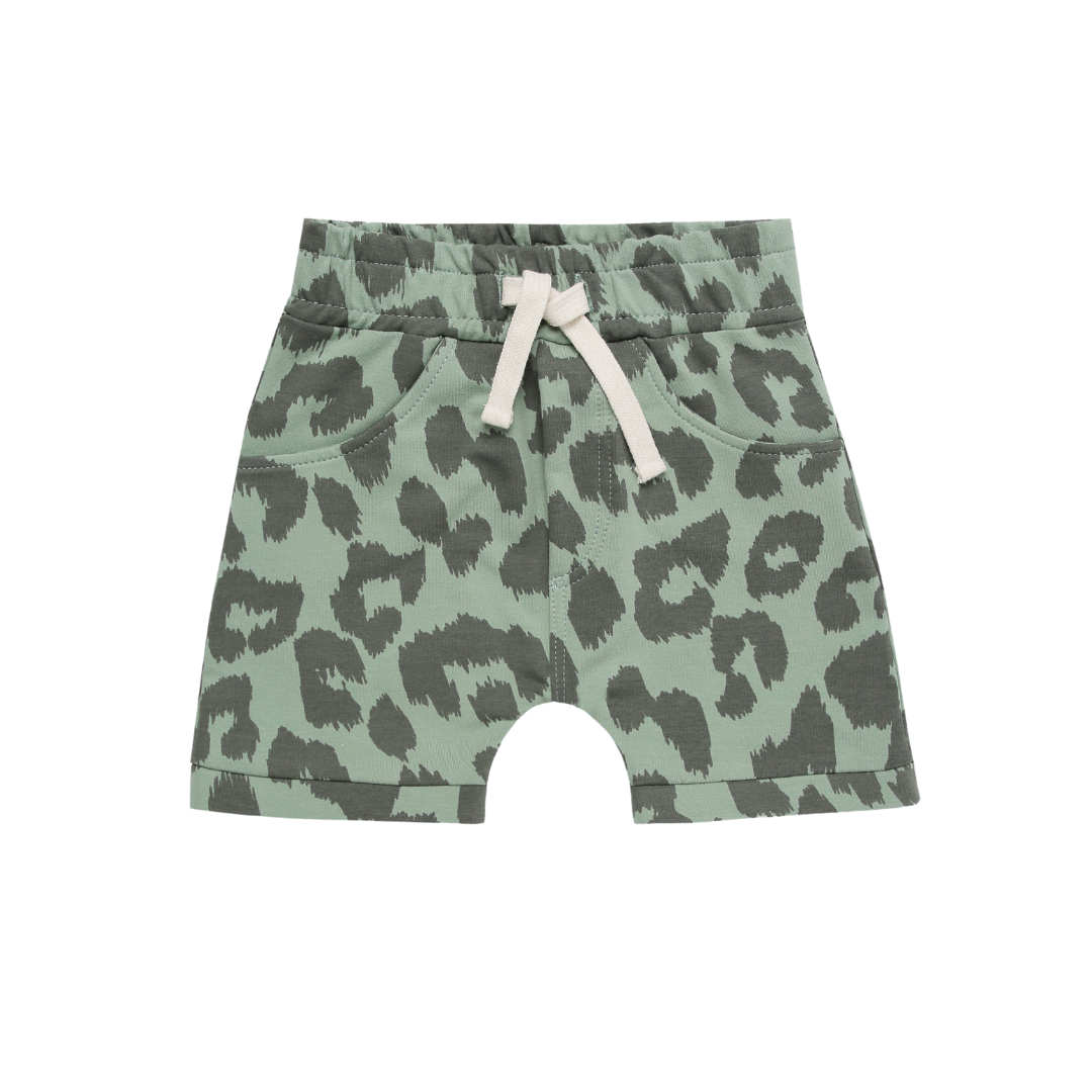 Minikid KORTE BROEK MET LUIPAARD PRINT | STOERE SHORTS | KINDERKLEDING